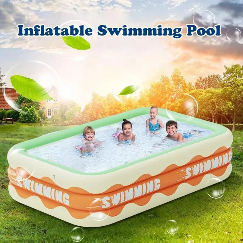 1.8/2.6M Big Swimming Pool Inflatable Removable Baby Framed Pools Water Amusement for Children Family Summer Outdoor Toys Kids